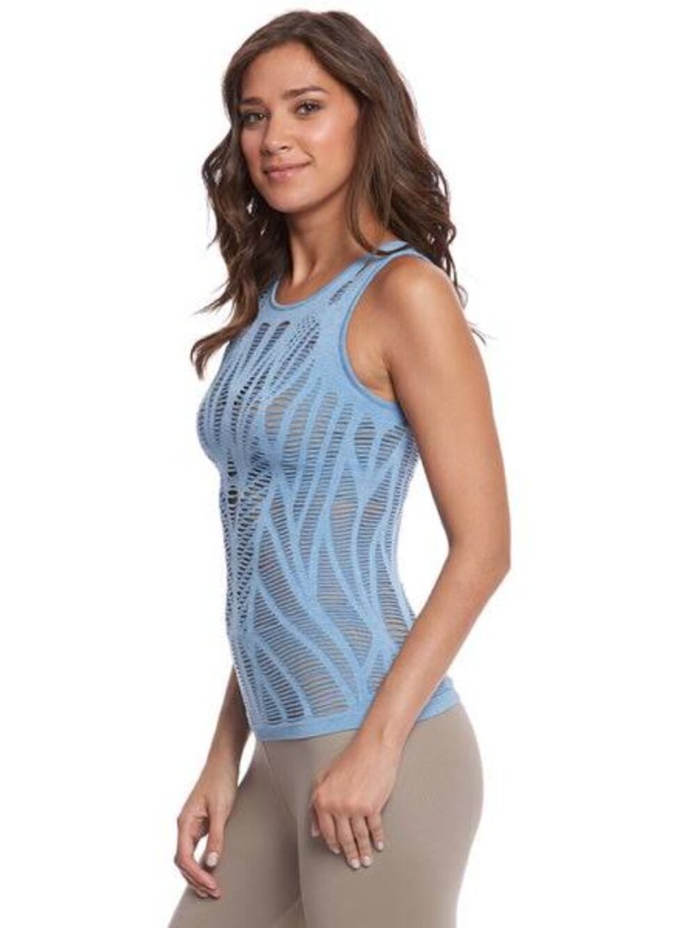 EUC Alo Yoga Women's VIXEN Tank Top - Light Blue - Size Small